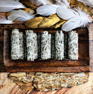 Mini White Sage Smudge Sticks (10-11cm)- THIN- 15pk